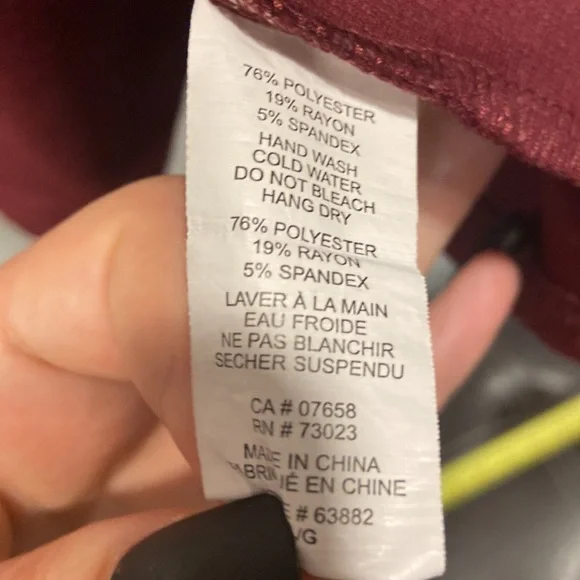 Red peplum top - Picture 3 of 3